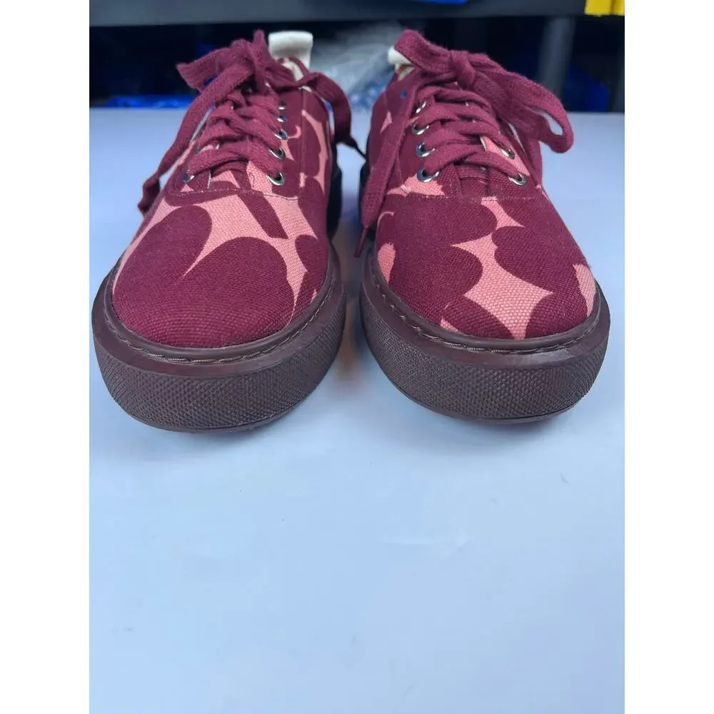 Marimekko Niittyheinikossa Mini Unikko women’s sneakers size 39 red poppy Laceup
